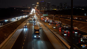 Highway Overpass Night