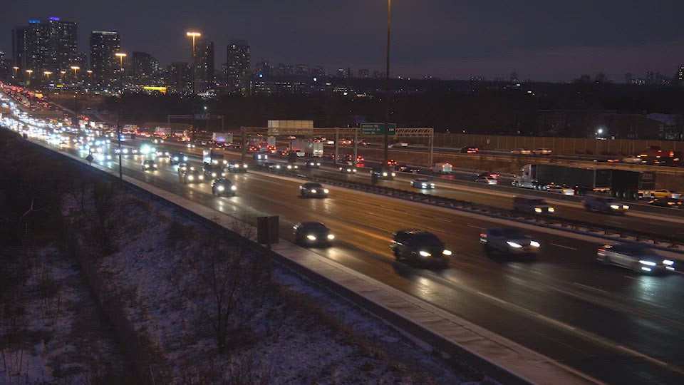 Highway Security Camera Night